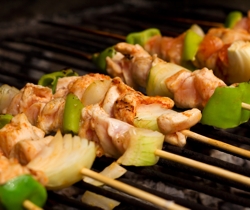 Kebabs made from Hampshire meat on the grill | Local Food Hampshire