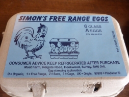 Simon's Free Range Eggs, Horley in 