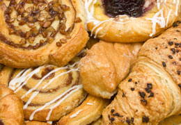 Freshly baked pastries from Hampshire