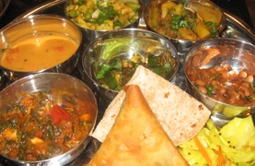 Thali Indian cookery course food | Local Food Surrey