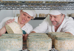 Dorset Cheesemakers inspecting for quality