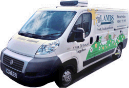 Lambs Larder Delivery Van, Local Food Sussex