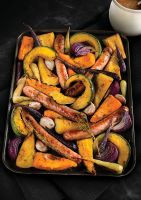 Roasted winter squash and Bevan’s sausage recipe