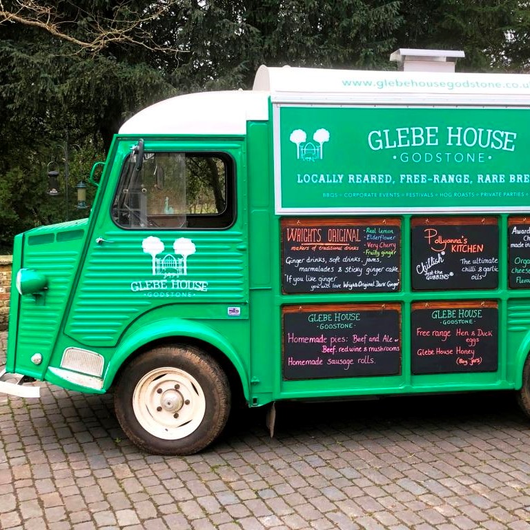 Glebe House's mobile farm shop, Maude