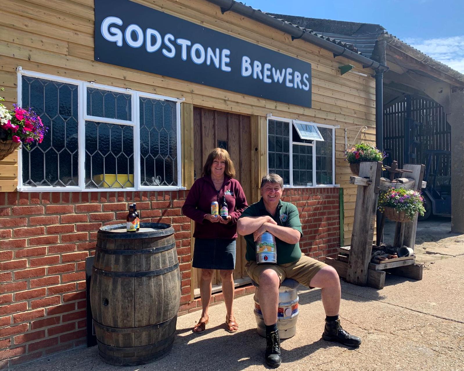 Anne and Steve of The Godstone Brewers in Surrey
