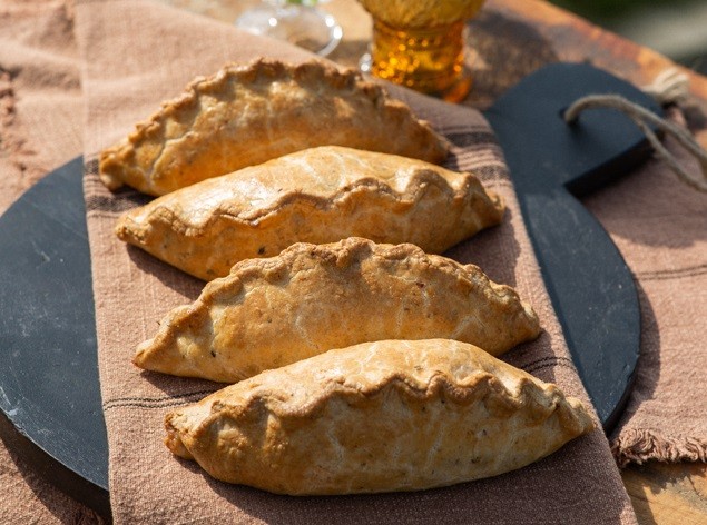 Beef Pasties with a Rich Oregano Pastry