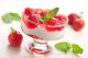 Strawberry fromage frais mousse