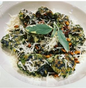Spinach & Ricotta Gnocchi with Sage & Walnut Butter